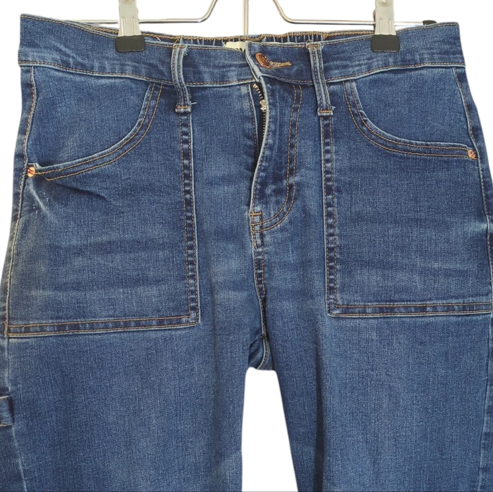 Love Blue Denim Pants Cargo Size 5/28 - Picture 2 of 7